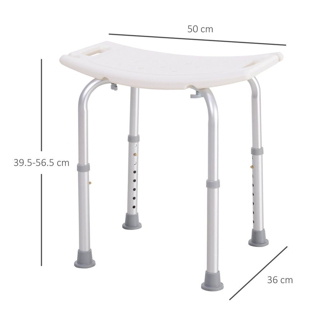 Shower Stool Seat Chair Bathroom, Non-Slip, Adjustable Height