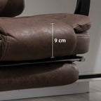 Vinsetto Office Chair with Remote Control and 6 Massage Points, Microfiber, 65x70x111-119 cm, Brown