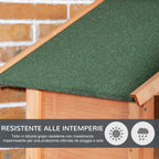 3-Door Wood and Metal Bird Cage with 4 Perches and Removable Tray, 80.5x57x153 cm, Orange