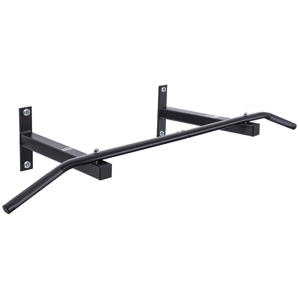 Professional Wall-Mounted Pull-Up Bar with Steel Frame, 113 x 41 x 20cm, Black
