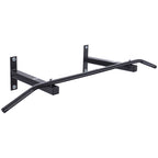 Professional Wall-Mounted Pull-Up Bar with Steel Frame, 113 x 41 x 20cm, Black