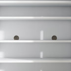HOMCOM Mobile Shoe Rack for 15-20 Pairs of Shoes, Adjustable Shelves and Soft Closing, White - Borgè