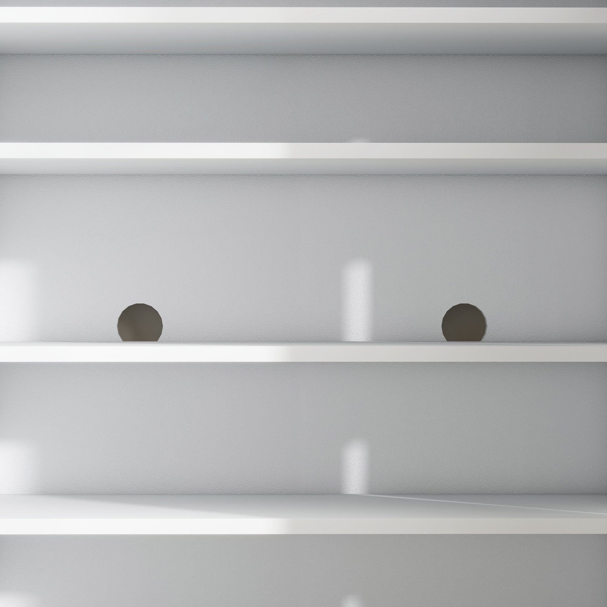 HOMCOM Mobile Shoe Rack for 15-20 Pairs of Shoes, Adjustable Shelves and Soft Closing, White - Borgè