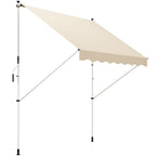 Outsunny 3x1.5m Arm Awning with Crank and Telescopic Structure, Beige