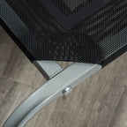 Indoor and Outdoor Dog Bed, Capacity up to 32kg, Breathable Fabric, 130x90x20cm, Black - Borge' Group Limited