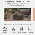 5mm Tempered Glass Rectangular Outdoor Rattan Garden Coffee Table 85 x 50 x 39 cm Brown - Borge' Group Limited