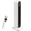2000W ABS Fan Heater with Remote Control, Oscillation and Timer, 30x22x82.5 cm, White