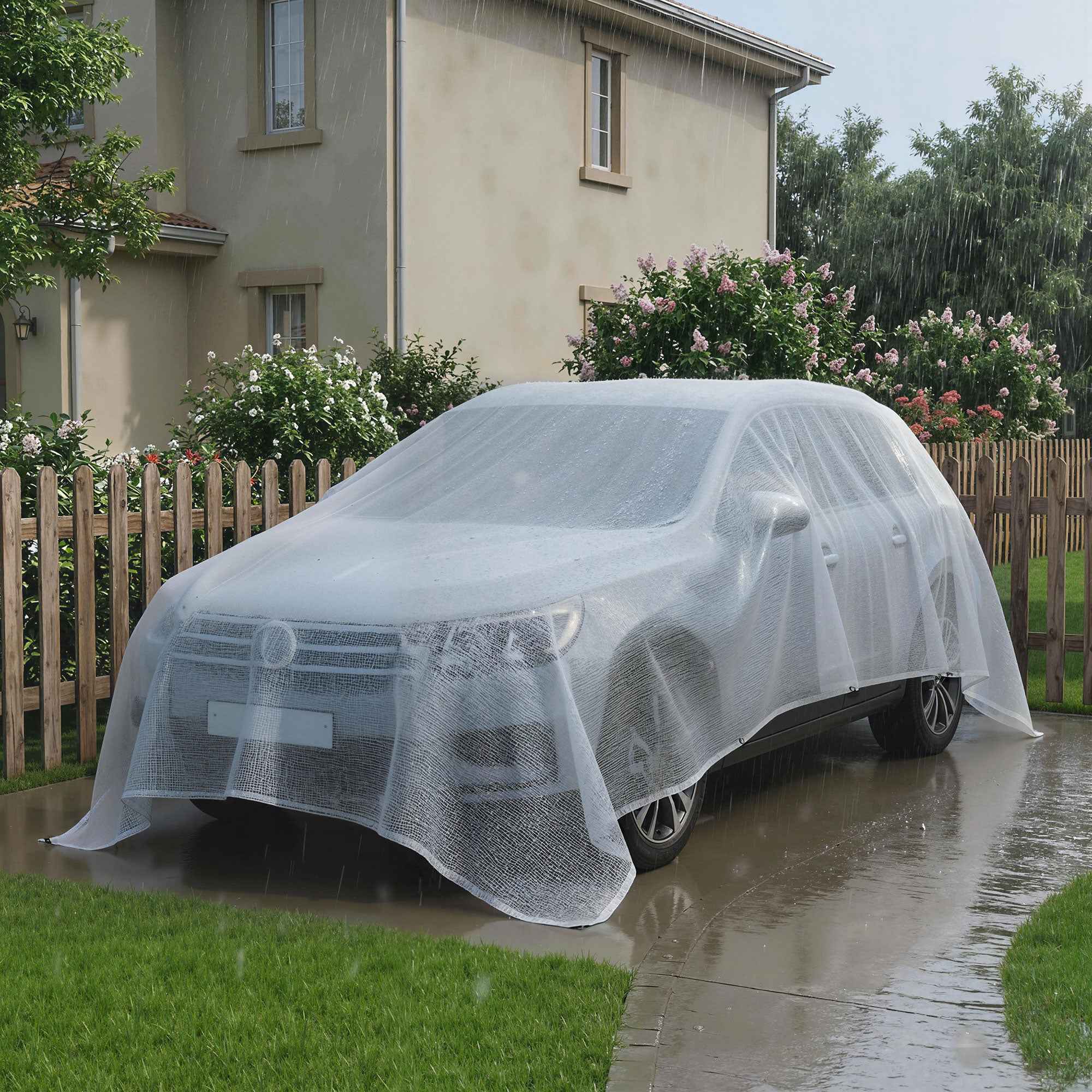 Outsunny 4x6m Waterproof Tarpaulin, Heavy Duty 140GSM PE, Tear Resistant