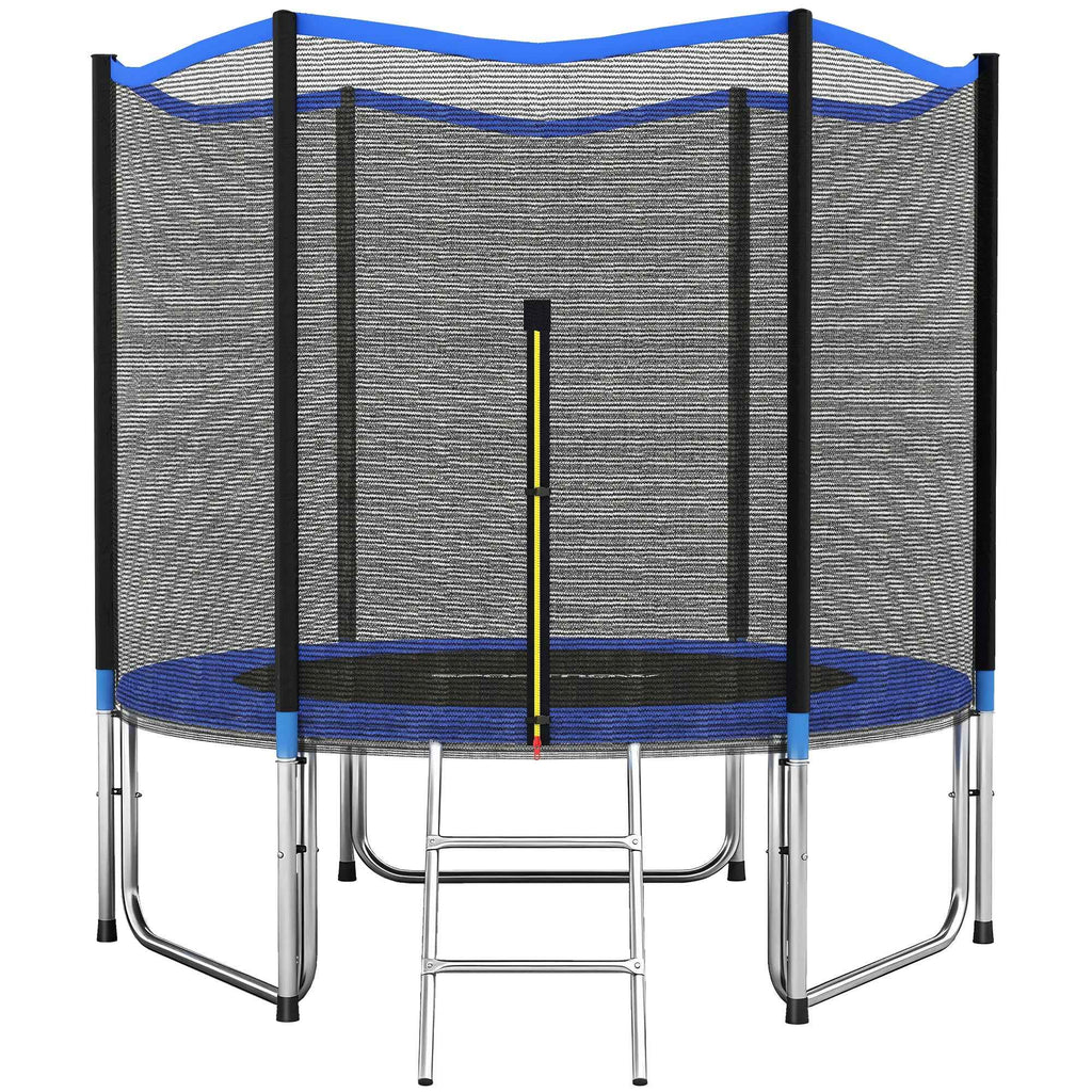 SPORTNOW 305cm Trampoline with Safety Net and Ladder for Outdoor Use