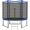 SPORTNOW 305cm Trampoline with Safety Net and Ladder for Outdoor Use