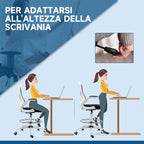 Ergonomic Office Chair in Breathable Fabric with Adjustable Height and Folding Armrests, 59x65x110-130 cm