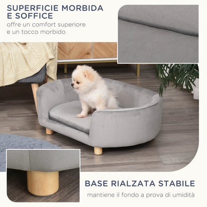 Indoor Sofa for Small Dogs and Cats, Light Grey