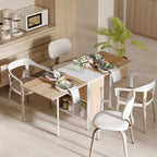 Homcom Multipurpose Table Folding Design With 4 Discartments 169 × 60 × 75cm - Borgè