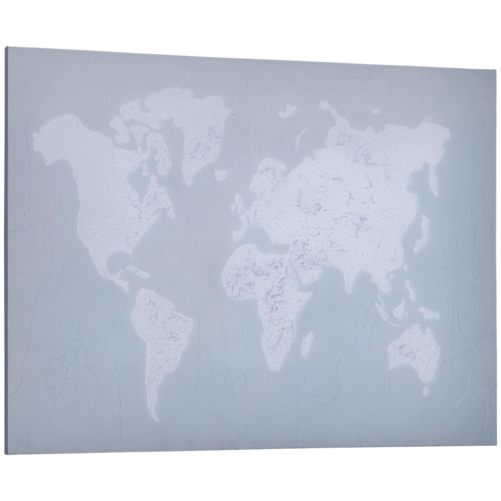 120x90cm Canvas Print for Home and Office, Pine Wood Canvas and Polyurethane Resin Ink, Grey and White