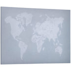 120x90cm Canvas Print for Home and Office, Pine Wood Canvas and Polyurethane Resin Ink, Grey and White