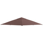 Outsunny 3x3m Garden Gazebo Replacement Roof, 180g/m² Polyester Water Resistant Gazebo Cover with 8 Drainage Holes and Air Vents, Cover Only, 298x295cm, Coffee
