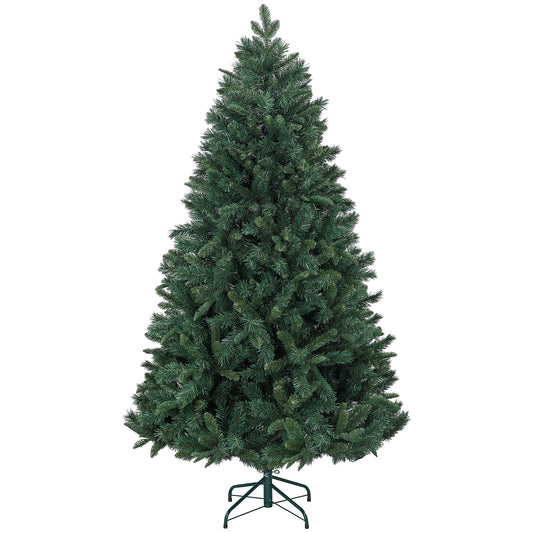 CHRISTMAS TREE - Artificial Christmas Tree 180cm with 1061 Branches and Metal Base, Green