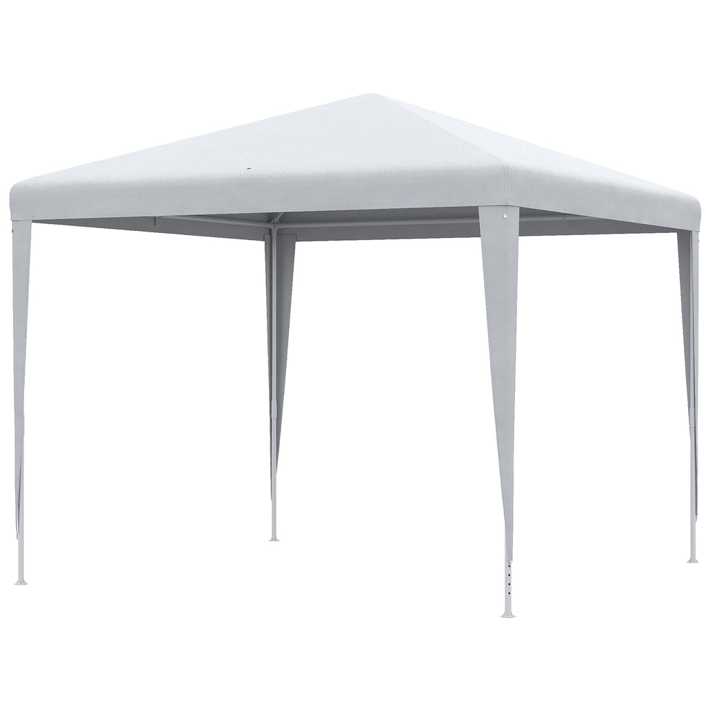 Garden Gazebo with Steel Frame for Outdoor and Indoor, 2.7x2.7m White - Borgè
