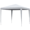Garden Gazebo with Steel Frame for Outdoor and Indoor, 2.7x2.7m White - Borgè