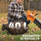 Outsunny 3-in-1 Leaf Blower, Vacuum, and Shredder 3000W, Lightweight