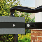 Outsunny 2-in-1 Steel Kneeling Chair with Storage Bag and EVA Cushion, 58x28x49 cm, Grey and Black