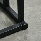 kleankin 3-Bar Bamboo and Steel Towel Rack with Freestanding Design, 45x22.5x86 cm