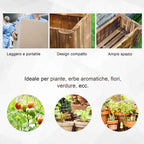 Outsunny Rectangular Fir Wood Planter Pot 70 x 35 x 30cm
