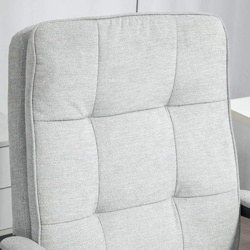 Ergonomic Office Chair with High Back, Adjustable Height and Rocking, Gray