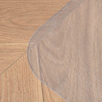 Non-slip floor-saving office chair mat in plastic, 90x120cm, transparent - Borgè