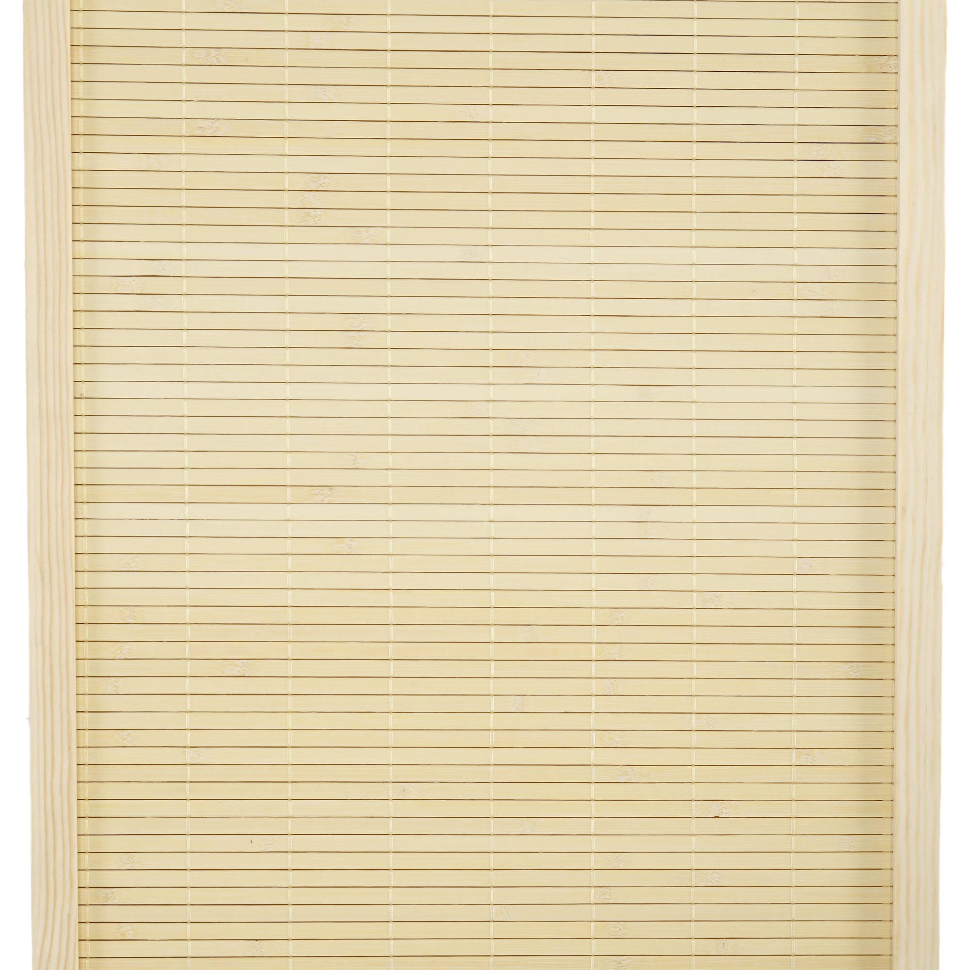 HOMCOM Folding Interior Screen with 4 Doors, Rattan Bamboo Room Divider, 180x1.6x180 cm - Borgè