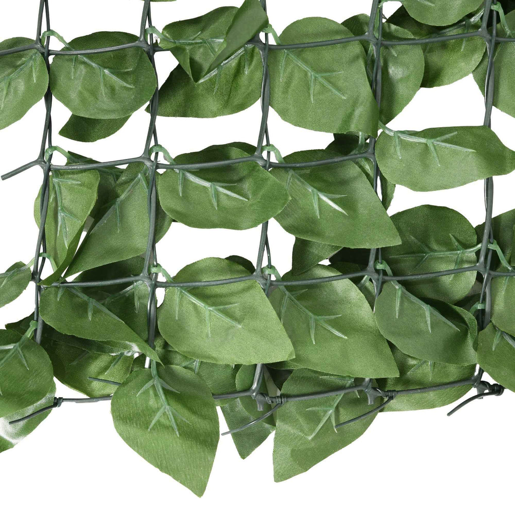 Outsunny Rollable and Waterproof Artificial Hedge, in Silk and PE, 300x100 cm, Dark Green
