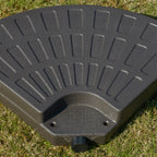 Decentralized Garden Umbrella Stand with Cross Base, Set of 4 HDPE Tiles 66x45x10cm