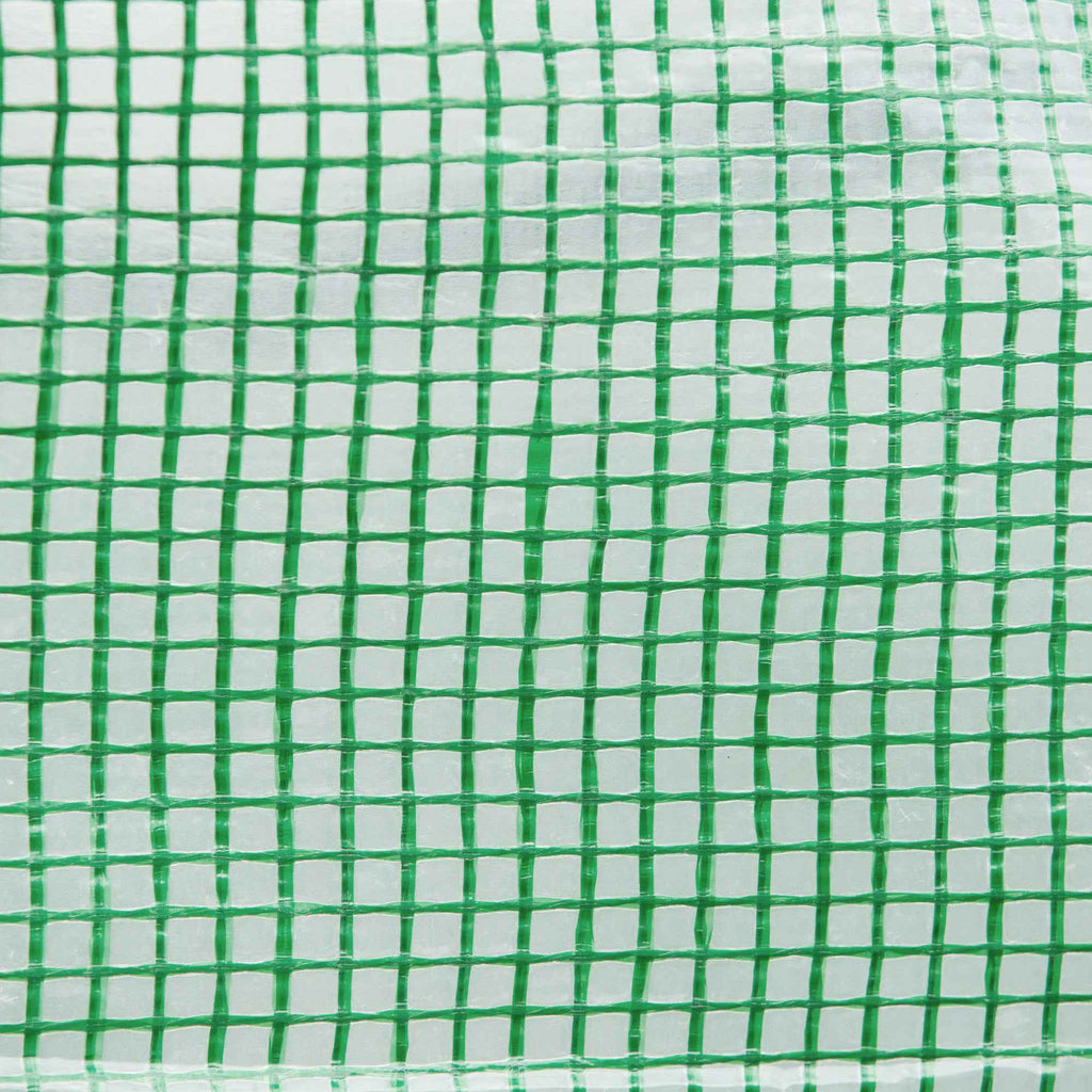 Outsunny PE Greenhouse Cover with 6 Windows, Roll-Up Door and Buried Edges, 3x3x2 m, Green