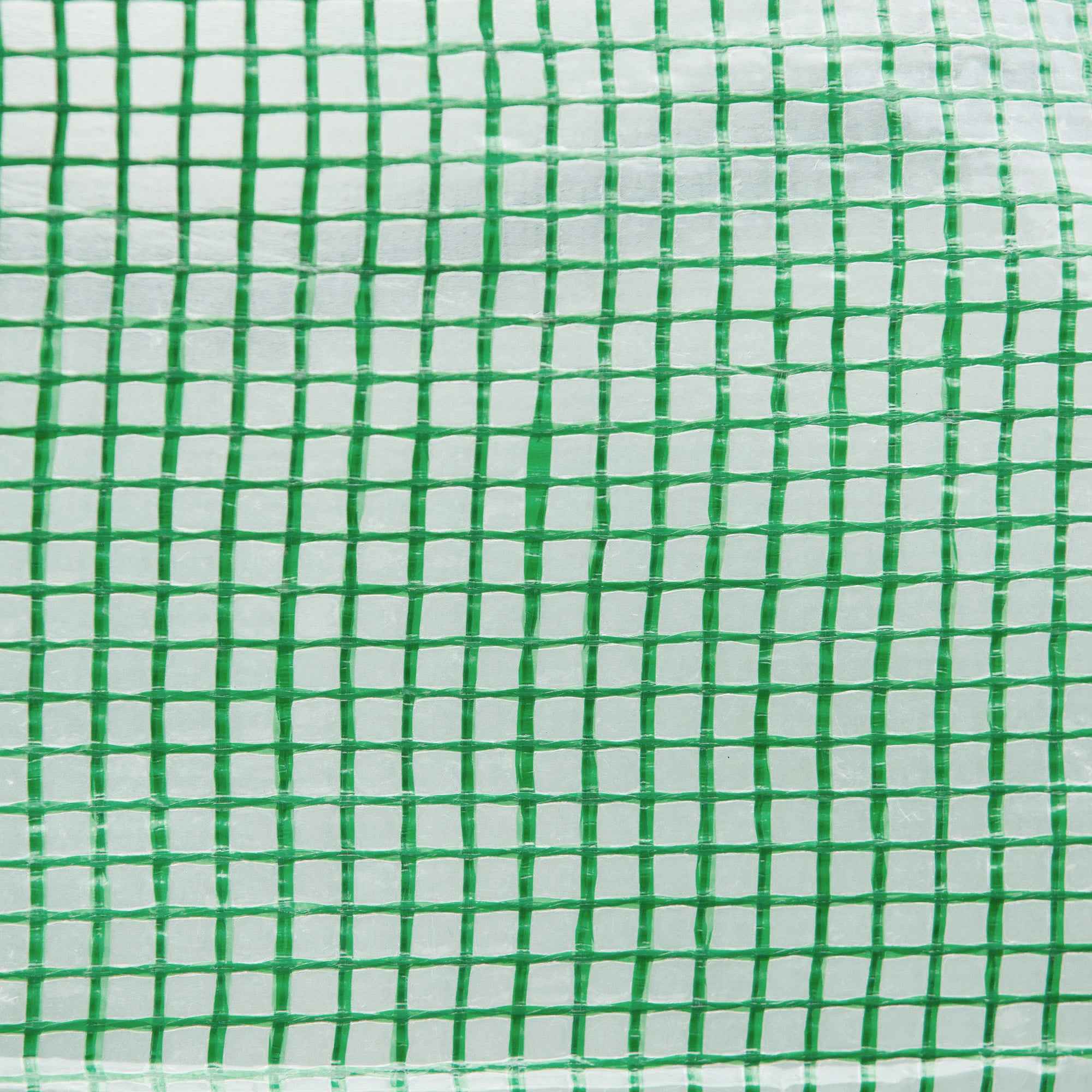 Outsunny PE Greenhouse Cover with 6 Windows, Roll-Up Door and Buried Edges, 3x3x2 m, Green