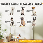 Gate for Small Dogs Extendable 0-144 cm and Retractable with Automatic Lock, White