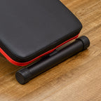 Foldable and Adjustable Abdominal Bench with Padded Backrest, 47x139x51-69cm, Black and Red