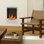 Built-in Bioethanol Fireplace in Steel, 0.9L Capacity and 3.3 Hours Duration, 48x18x59 cm, Silver
