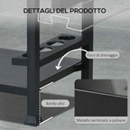 Outsunny Barbecue Cart with Folding Stainless Steel Table, 2 Wheels and Accessories, 125x65x84 cm, Black