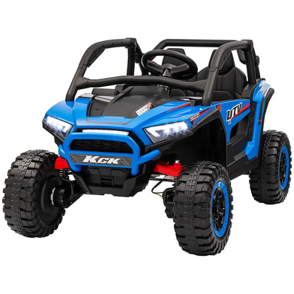 Electric Car for Children 3-8 Years 24V with Manual Guide and Remote Control, Speed 5-7km/h, Blue