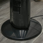 HOMCOM 60W Column Fan with 3 Speeds, 3 Modes and 8h Timer, in ABS, Ø32x106.8 cm, Black - Borgè