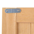 Wooden Garden Shed with Double Door, Shelves and Windows, 127.5x50x164cm