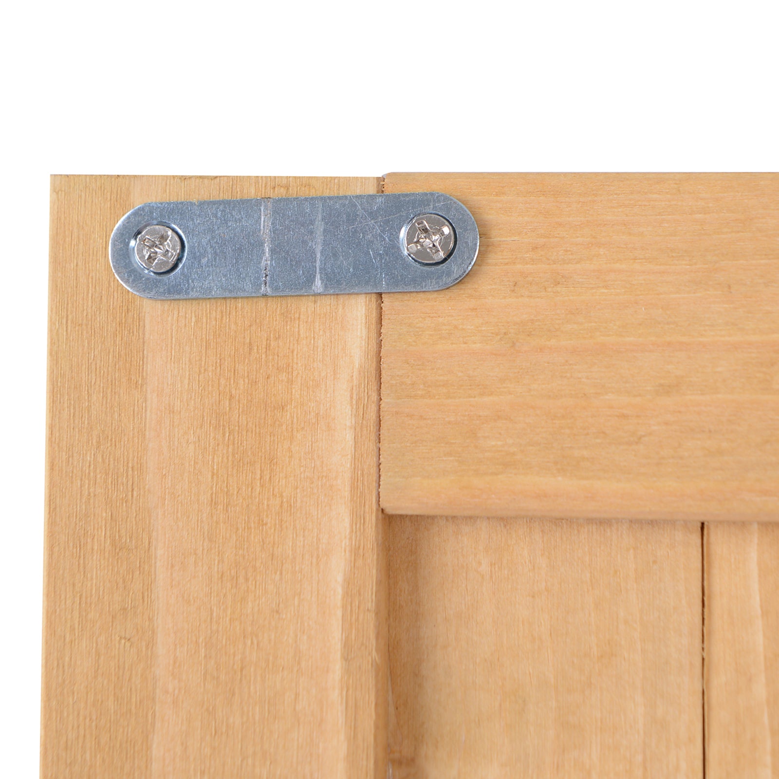 Wooden Garden Shed with Double Door, Shelves and Windows, 127.5x50x164cm