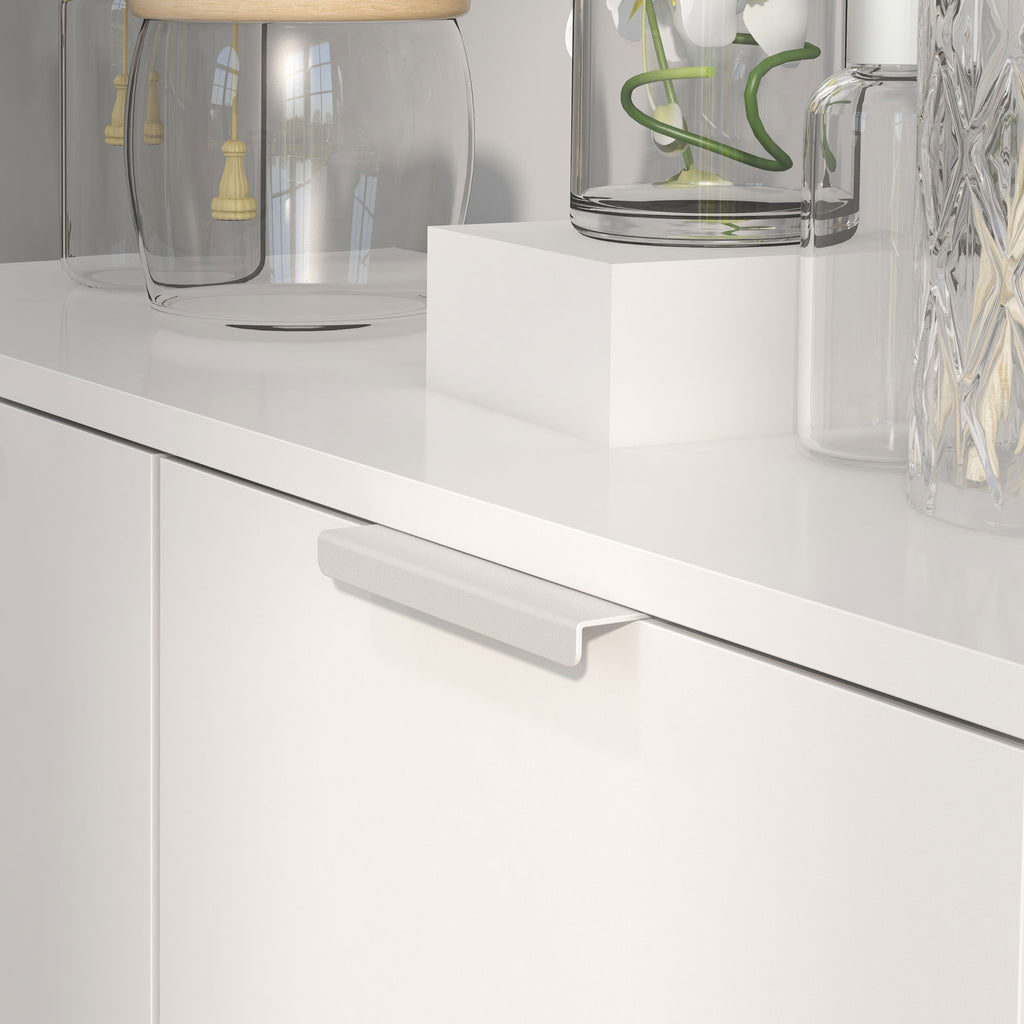 HOMCOM Modern Shoe Rack for 15-20 Pairs of Shoes, 5 Shelves and Soft Closing, Glossy White - Borgè
