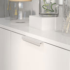 HOMCOM Modern Shoe Rack for 15-20 Pairs of Shoes, 5 Shelves and Soft Closing, Glossy White - Borgè