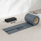Outsunny 4-Piece Garden Privacy Screen Set, Waterproof, UV Resistant, with Clips, Made of PP, 3500 x 19 cm, Grey