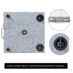 Marble Garden Umbrella Base Stand Weight 25kg 40×40×36cm