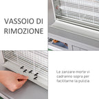 Outdoor and Indoor Electric Insect Killer with UV Mosquito Lamp for 60m², 20W Electric Mosquito Killer, Grey and White