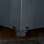 Garden Storage Bench with Key, Modern Steel Chest, Grey, 120x62x62cm - Borge' Group Limited