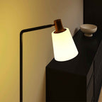 HOMCOM LED Floor Lamp with 350° Swivel Head, 3000K/4000K/6500K Color Temperature Adjustment, Black