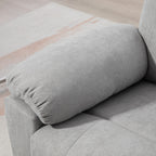 135° Reclining Lift Chair with 8 Massage Points and Footrest, 89x99x103 cm, Light Grey